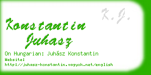 konstantin juhasz business card