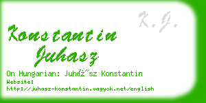 konstantin juhasz business card